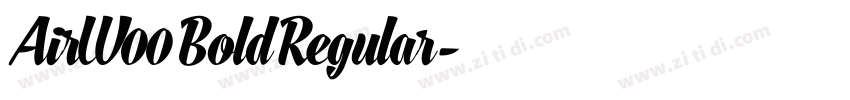 AirW00 Bold Regular字体转换